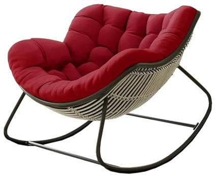 Generico Cuscino Impermeabile Per Poltrona Papasan, Ricambio Spesso, Trapuntato E Super Imbottito Per Poltrone A Dondolo In Rattan (Interni Ed Esterni), Imbottitura Per Arredi Da Patio (Solo Cuscino)