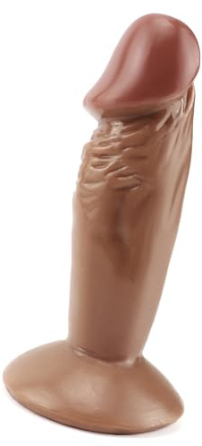 4.33 Inch Dìldø Söft Sîlîkön Wēllnëss Mãsságér wîth Sûctîön Cüp Sěxlēksáker for kvïnnór Kinnä mâsságéstav Šëlf Cårē Tøýs Wåtērprøøf Êåsürün tø Claw ëån Klîk tãtã rislêksâk