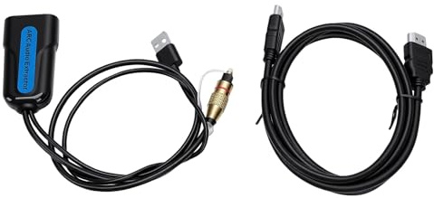 MENDUNER Estrattore Audio HDMI ARC, Adattatore Audio da ARC a Ottico, Convertitore Digitale 192kHz 24 Bit con Uscita Toslink SPDIF, Supporta PCM 2.0 e 5.1 Canali