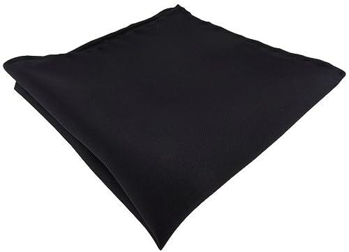 Handrullad svart enfärgad Uni – 100 % siden – st. 30 x 30 cm