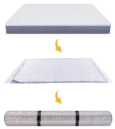 Sac sous Vide pour Matelas en Mousse/à mémoire, Housse de protection en Plastique pour Matelas, Sac de compression pour Matelas pour stockage et déménagement(Pour Matelas 140/150/160X200cm)