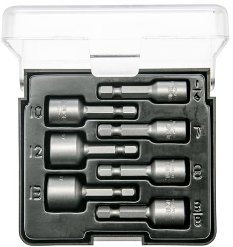 Jeu d'Embouts Hexagonaux Magnétiques WGB Das Werkzeug | Boîte de 7 Pièces pour Visseuse Sans Fil et à Percussion