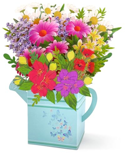 Hierein Pop Up Birthday Cards for Women, Flower Bouquet Birthday Card | Birthday Card for Mum Sister Daughter Female Friend, Greeting Cards for Mother's Day, Thank You, Anniversary, Thinking of You