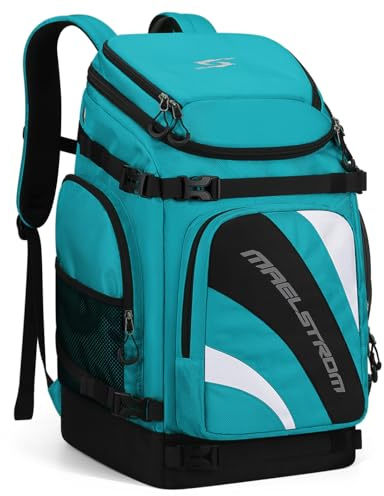Maelstrom Skischuhtasche, 55 l, großer Skischuh-Reiserucksack für Herren und Damen, wasserdichte Snowboard-Stiefeltasche für Reisegeschäfte, Ausrüstung, einschließlich Skihelm, Brille, Handschuhe, Ski