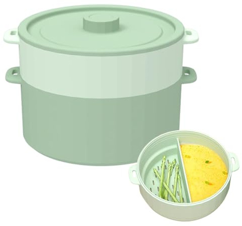 Cuit-Vapeur Micro-Ondes pour la Cuisson,Silicone Double Couche Multifonctionnel | Bol Alimentaire Cuit-Vapeur Micro-Ondes - Pour Nourriture Bébé Préparation Repas Cuisine Maison Restaurant