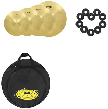 Estándar Platillos Juego De Platillos 4 Uds 12 14 16 18 Pulgadas Splash Crash Ride Para Kit Batería Accesorios Instrumentos Percusión