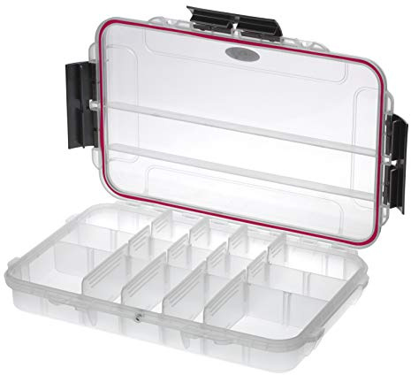 Plastica Panaro - Valigetta Pesca MAX003T Trasparente della Linea Max Grip per Proteggere e Organizzare l'Attrezzatura da Pesca, Dimensioni Esterne 350 x 230 x H59 mm