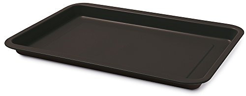 Guardini, Teglia rettangolare 32x37 cm, Acciaio con rivestimento antiaderente, Nero, Made in Italy, Linea Gardenia
