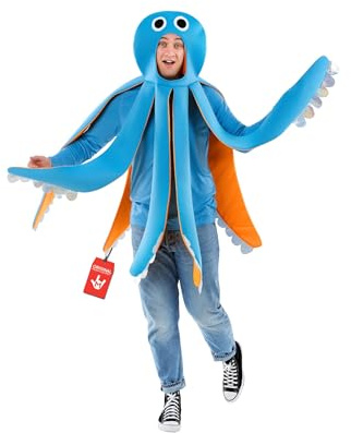Fun Shack Disfraz Pulpo Adulto, Disfraz Animal Mujer, Disfraces Animales para Carnaval y Halloween, Talla única