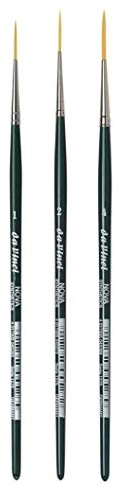 DaVinci ESPACEBEAUXARTS da Vinci Nova Series 1270 Lettering/Liner Brush, Lettering/Liner Medium Pointed Synthetic, Size 1.2.4.Made in Germany