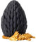 Aosrioylt Mythical Pieces 3D Printed Dragon Egg, Articulated Dragon Toy, Rotatable Crystal Egg for Desk, Living Room, Home Office, Party Decor (Black)