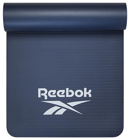 Reebok Pro 10mm Extra-Thick Yoga Mat, 72 x 24 with Easy Carry Strap, Large Non-Slip Exercise Mat with Ridged Base for Home Workout, Pilates, Floor Exercises & Outdoor Training
