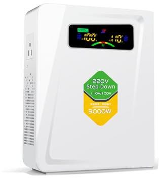 ZHENGXI ELECTRIC 3000W Step Down Transformer 240v to 110v US to UK voltage converter 220V to 110V, 240v-220v to 120v-100v,Using US Appliances in UK