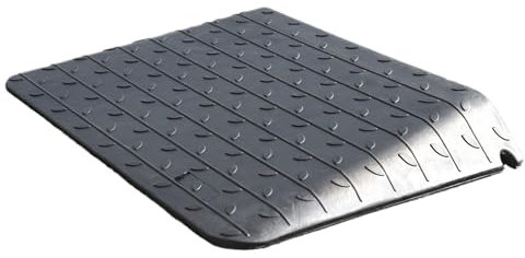 ZincOrange Rampe Antiscivolo in Gomma per Soglia della Porta con Capacità di Carico di 998Kg, Rampe Pesanti per Marciapiede per Sedie a Rotelle, Moto e Traffico Pedonale (10.6cm H, pezzi, 1)