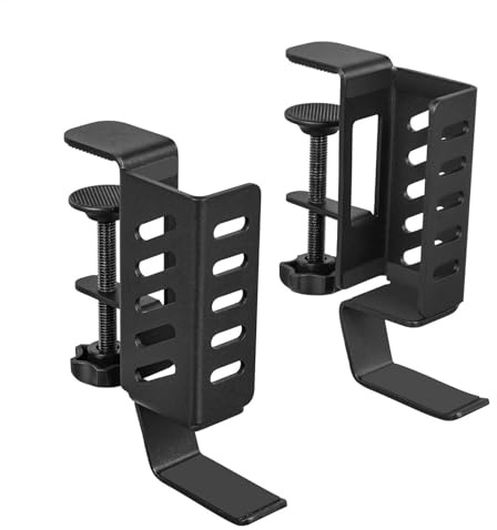Organiseur de bureau latéral pour ordinateur portable - Support vertical pour ordinateur portable - Pas de support réglable pour ordinateur portable - Clip sur le verrou de construction pour petits