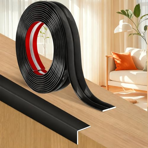 12M Corner Trim, Self Adhesive Flexible PVC Edging Strip ，Peel and Stick Wall Moulding for Tile Edging, Wall, Ceiling and Furniture Edge Protection, 2cm Wide
