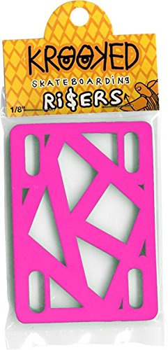 Krooked Risers Skateboard 1/8 In Hot Pink Riser Pads