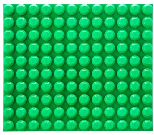 Strictly Briks Toy Building Block, Beginner Baseplates with Large Pegs for Toddlers, Compatible with Mega Bloks First Builder Blocks, Green, 32 x 38 cm