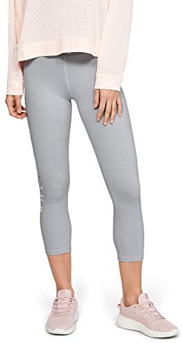 Under Armour Women Favorite Crop Floral Graphic Capri - Mod Grey Medium Heather/Onyx White, X-Small