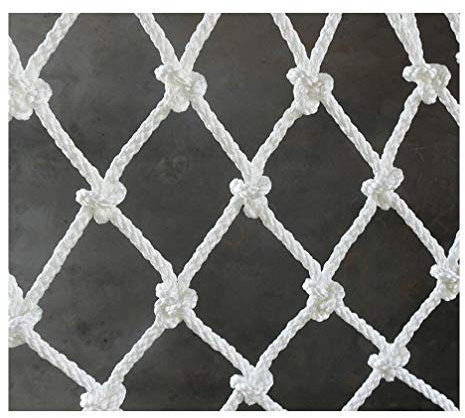 XCYYBB Kinder-Kletternetz, Klettergerüst für Kinder, robustes Kletternetz, Gartenklettergerüst, Netz für Kinder, Innen-Durchmesser 12 mm, Masche 12 cm, weiß, 1 x 10 m