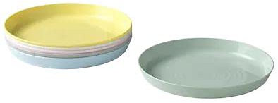 KALAS – 6 piatti per bambini, senza BPA, adatti per microonde e lavastoviglie, colori assortiti, 6 pezzi, 804.613.80