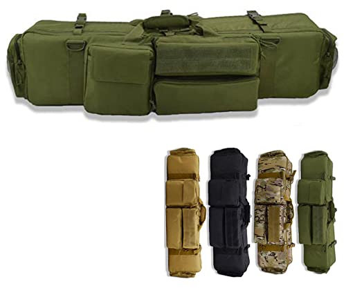 SJASD Mjuka Gevärfodral för Gevär,Tactical M249 Gun Bag Outdoor Carry Carry Bag Jakt Skytte Airsoft Rifle Gun Carry Bag ca - 100cm/39,Army green