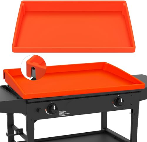 Jacooxi 28 Inch Food Grade Silicone Griddle Mat for Blackstone Grill, Upgraded Full-edge Griddle Cover, Protect Griddle from Dirt and Rust (Does not fit 28 XL)
