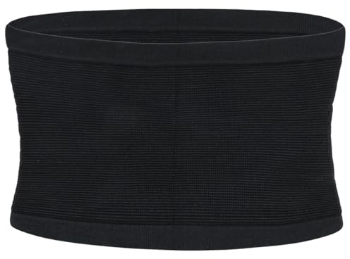UPIQNG Waist Slimmer Belt Men's Waist Trimmer Band Nylon Body Shaper Body Sweat Wrap Waist Cincher Lumbar Beer Belly Belt (Large) Black