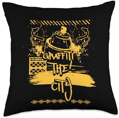 GRAFFITI SPRAY PAINT SPRAYCAN GRAFFITI MARKER GRAFFITI TIPS Throw Pillow