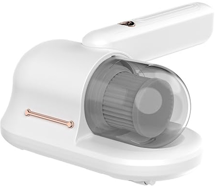 Aspirapolvere per Materassi, Aspirapolvere Portatile a Batteria per Letto Aspirapolvere per Materassi Profondi con Luce UV, Ricarica di tipo C, per materassi, letti, divani e mobili imbottiti