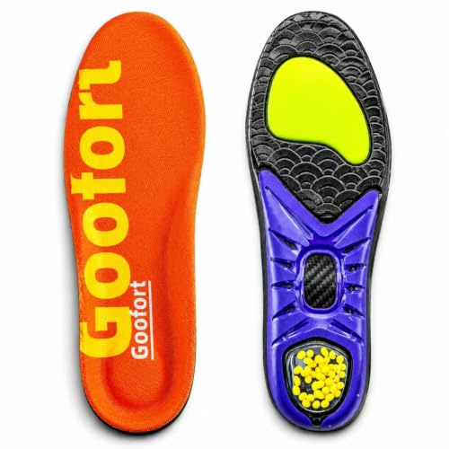 Goofort DynaZoom™ Carbon Fiber Performance Insoles Men Women,Arch Support Gel Orthotic Inserts–Dynamic Performance with Carbon Fiber Stability Plate Anti-Fatigue,Sports,Plantar Fasciitis