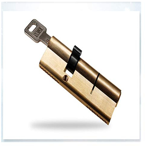IZHAOGJING Bombin Cerradura Seguridad, Bombin Doble Embrague Cilindro de Bloqueo de Puerta de latón prolongado 65 70 80 80 90mm de Bloqueo de Bloqueo antirrobo de Bloqueo(90(32.5 57.5))