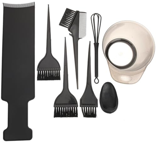 TOPPERFUN Paneles de Tinte Cabello Cepillos y Peines Kit para Teñir el Cabello para Salones de Belleza y Uso Casa Varios estilos