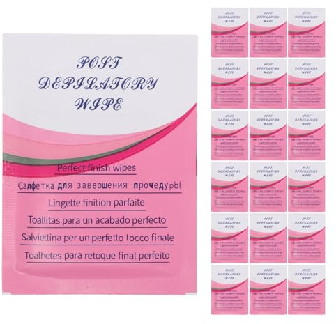 Ipetboom Salviette Detergenti Post-epilazione per Rimozione Cera, 50 Pezzi Confezionati Singolarmente, Lenitive e Delicate sulla Pelle, per Uso Dopo Ceretta in Viaggio