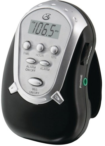 GPX R300S Am/FM Armband Radio with Earbuds,Black