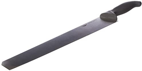 Paderno Coltello per Formaggio, in Acciaio Inossidabile, Coltello da Cucina con Manico Ergonomico e Antiscivolo, Lavabili in Lavastoviglie, Nero, Lama 36 cm