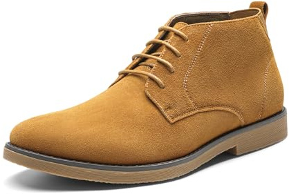 Bruno Marc Men's Chukka Ankle Boots,Camel,5.5