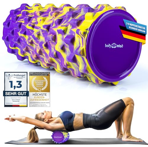 Body & Mind® Fasciarulle med Vibration - 5 Nivåer, Uppladdningsbar