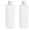 2PCS Empty Refillable Plastic Clear Soft Tube Squeeze Bottle Jars with Flip Cover Cosmetic Makeup Packing Storage Holder Containers for Toner Lotion Shower Gel Shampoo (200ml/7oz)