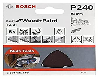 Bosch Zubehör 2608621690 Delta F460 93 mm 6P, Set 6 Stück