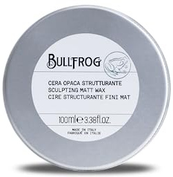 Bullfrog - Mattes Strukturwachs: Haarwachs mit mittlerem bis starkem Halt, definiert und formt ohne Rückstände, 68,1% natürliche Inhaltsstoffe, 100 ml