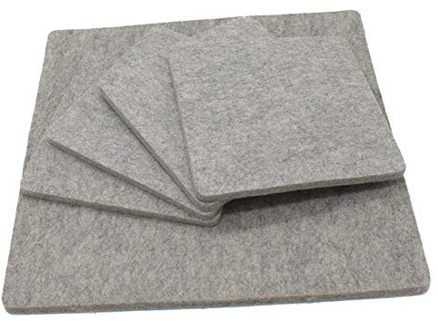 URFEDA Wollfilz-Bügelmatte, 25,4 x 25,4 cm, Wollpressmatte, Quilt-Bügelunterlage, einfaches Drücken für Präzisionssteppen, gefilztes Bügelbrett für Quilter, tragbar, Quilten und Reisedecke