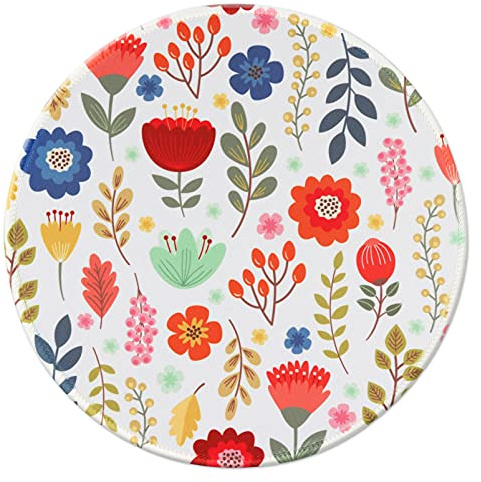 Hosimoln Tapis Souris Rond avec Impression HD, Tapis de Souris en Caoutchouc Antidérapant avec Bord Cousu, Personnalisé pour Ordinateur Portable-22cm katonghua006