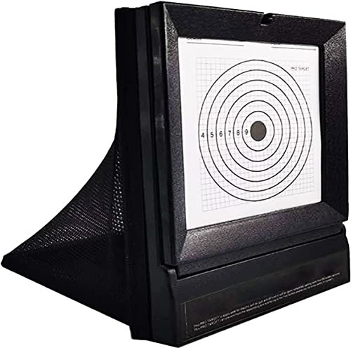 SDMAX Shooting Gun Target Holder Board, Durable ABS Material, Replaceable Target Paper, Perfect for BB Bullet and Airsoft Practice, (Black)