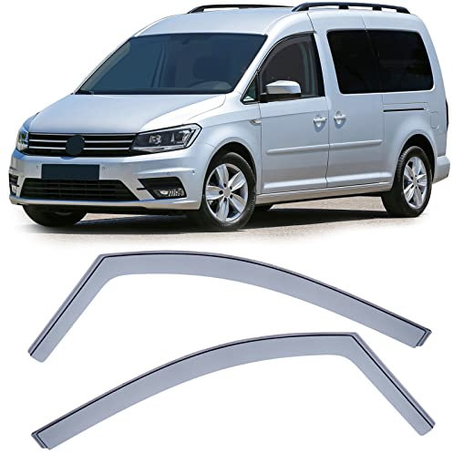 Windabweiser Regenabweiser Windschutz Schwarz Smoke für VW Caddy 4 SA ab 15