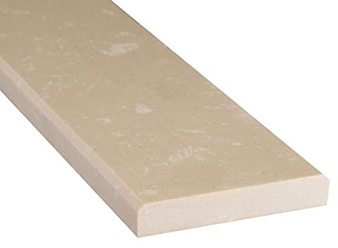 Tenedos Window Sill and Door Engineered Marble Threshold Polished Double Beveled Maintenance Free, Stain Resistant (Beige Botticino)