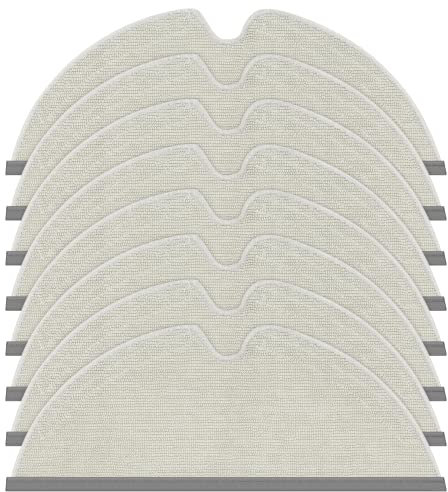 8 Stück Q7 Wischtücher -Ersatz Wischtuch für Xiaomi Roborock Q7/Q7+/Q7 MAX /Q7 MAX+ S5 S50 S51 S55 S5 MAX S6 S6 Max S6 MAXV S6 Pure,und E-Serie Staubsauger,Mopp Cloth Wischtuchpads Mopp-Zubehör