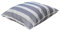 Generisch OUTDOOR Kissen GRAU GESTREIFT MIT Muster ARUBA MIT KEDER wasserabweisend lichtecht Garten Lounge Terrasse (50x50 cm)