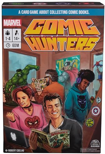 Spin Master Games, Marvel Comic Hunters, Comic Collecting Strategy Card Game for Fans of Marvel Rivals & Action Movies, Easter Gift, 1-4 Players, for Ages 14 & Up