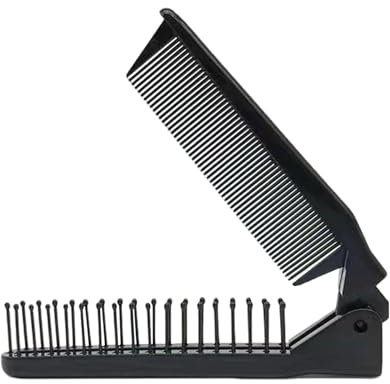 Spazzola Pieghevole da Viaggio Unisex | Pettine Tascabile Compatto 10,5x2,5 cm | Mini Spazzola Capelli per Donna e Uomo | Leggera, Portatile, Richiudibile – Art. 74718